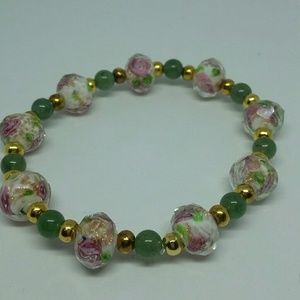 Crystal and Aventurine Bracelet